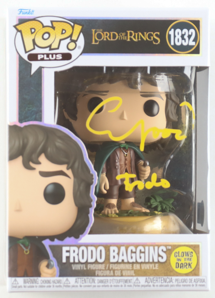 Elijah Wood Signed "The Lord Of The Rings" #1832 Frodo Baggins Funko Pop! Vinyl Figure Inscribed "Frodo" (Beckett) at PristineAuction.com Elijah Wood Signed "The Lord Of The Rings" #1832 Frodo Baggins Funko Pop! Vinyl Figure Inscribed "Frodo" (Beckett) at PristineAuction.com