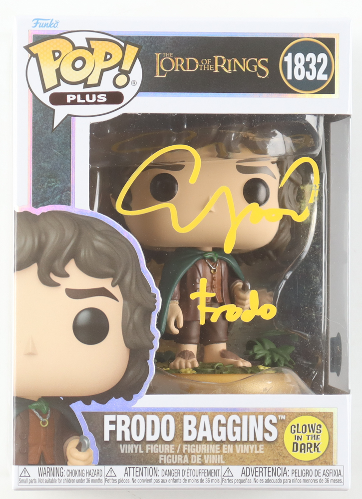 Elijah Wood Signed "The Lord Of The Rings" #1832 Frodo Baggins Funko Pop! Vinyl Figure Inscribed "Frodo" (Beckett) at PristineAuction.com Elijah Wood Signed "The Lord Of The Rings" #1832 Frodo Baggins Funko Pop! Vinyl Figure Inscribed "Frodo" (Beckett) at PristineAuction.com
