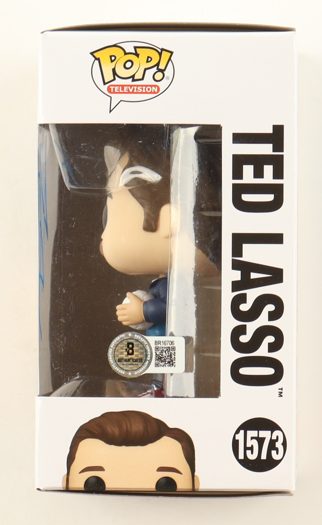 Jason Sudeikis Signed "Ted Lasso" #1573 Ted Lasso Funko Pop! Vinyl Figure (Beckett) at PristineAuction.com Jason Sudeikis Signed "Ted Lasso" #1573 Ted Lasso Funko Pop! Vinyl Figure (Beckett) at PristineAuction.com