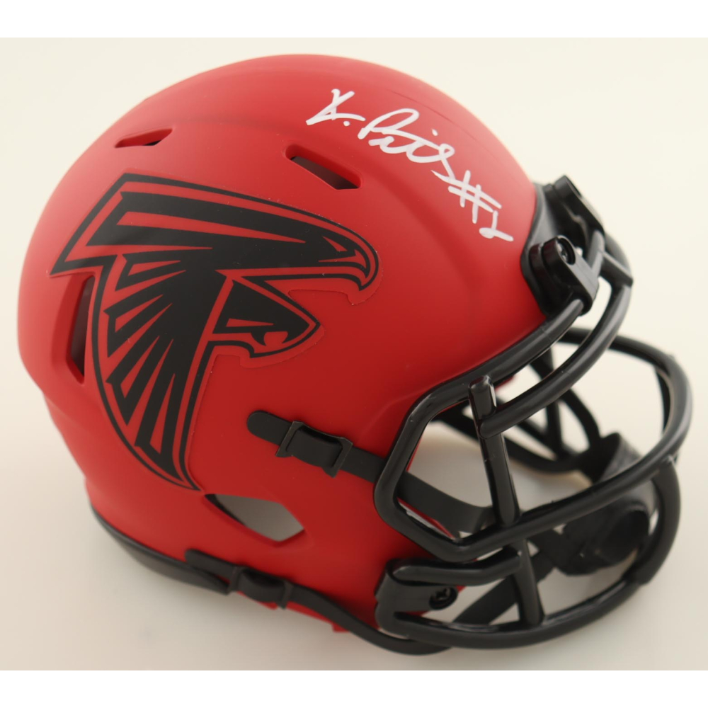 Kyle Pitts Signed Falcons Rave Alternate Speed Mini Helmet (Beckett) at PristineAuction.com