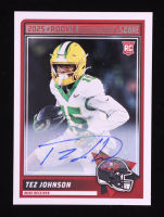 Tez Johnson 2025 Panini Score Rookie Auto #34 RC at PristineAuction.com