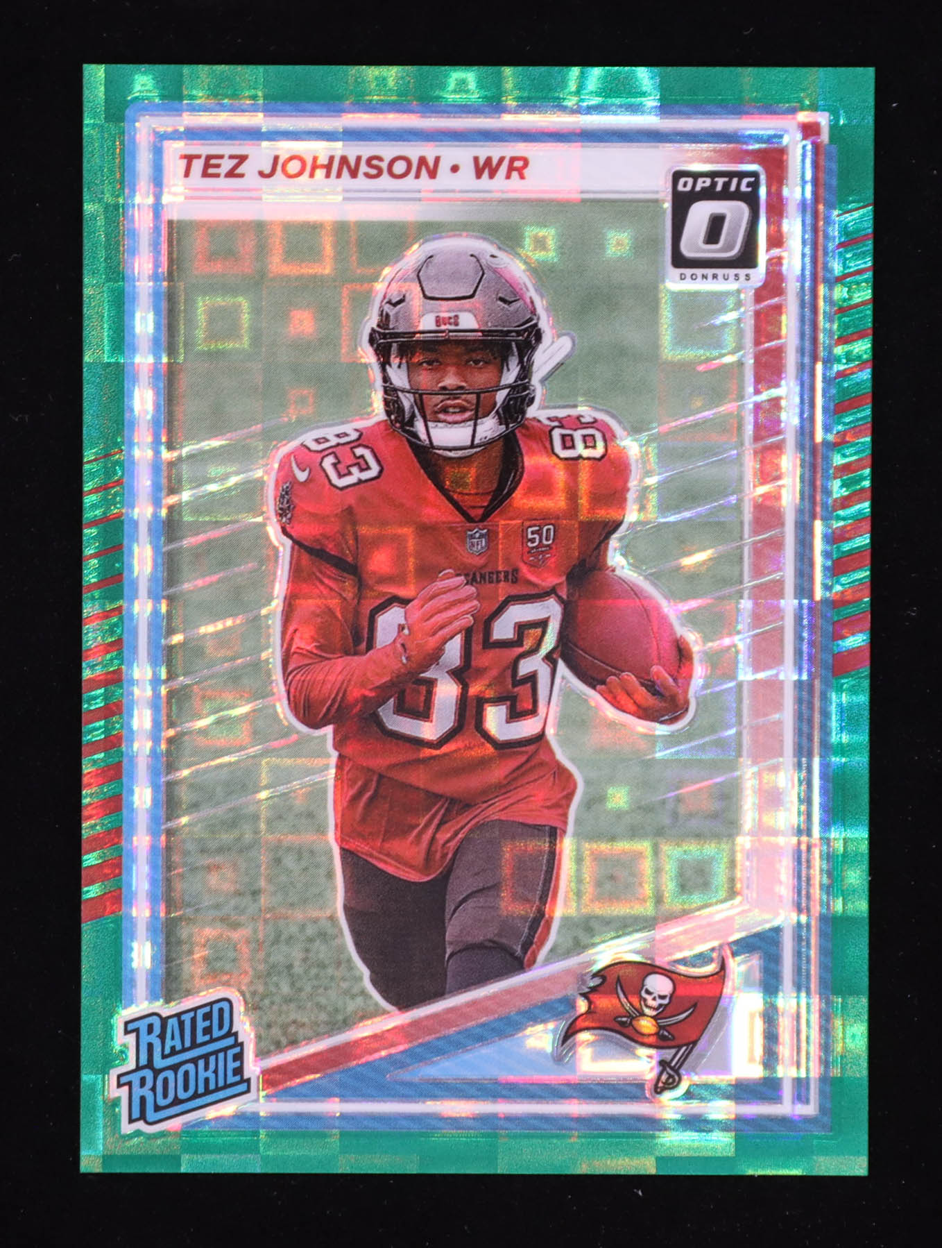 Tez Johnson 2025 Panini Donruss Rated Rookie Green #313 RC #12/25 at PristineAuction.com Tez Johnson 2025 Panini Donruss Rated Rookie Green #313 RC #12/25 at PristineAuction.com