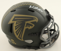 Kyle Pitts Signed Falcons Salute to Service Alternate Speed Mini Helmet (Beckett) at PristineAuction.com