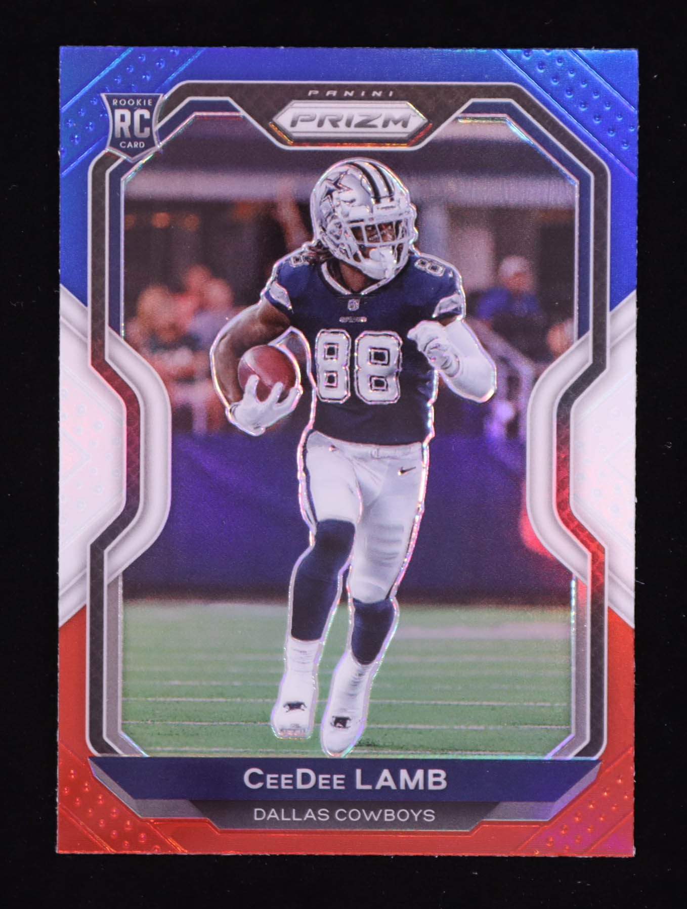 CeeDee Lamb 2020 Panini Prizm Red White Blue #334 RC at PristineAuction.com CeeDee Lamb 2020 Panini Prizm Red White Blue #334 RC at PristineAuction.com