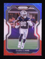 CeeDee Lamb 2020 Panini Prizm Red White Blue #334 RC at PristineAuction.com