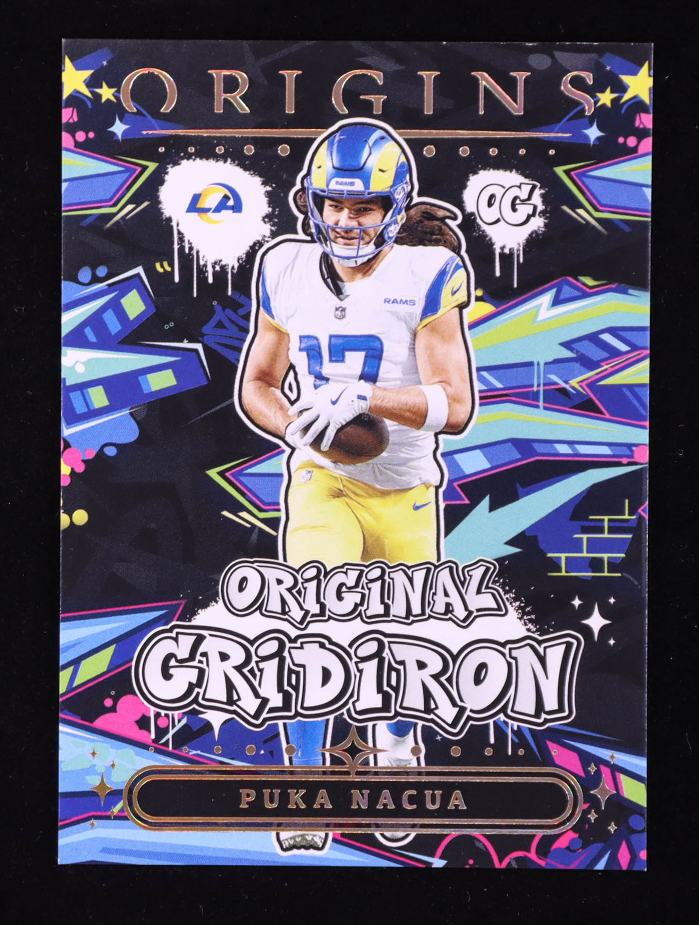Puka Nacua 2025 Panini Origins Original Gridiron #14 at PristineAuction.com Puka Nacua 2025 Panini Origins Original Gridiron #14 at PristineAuction.com