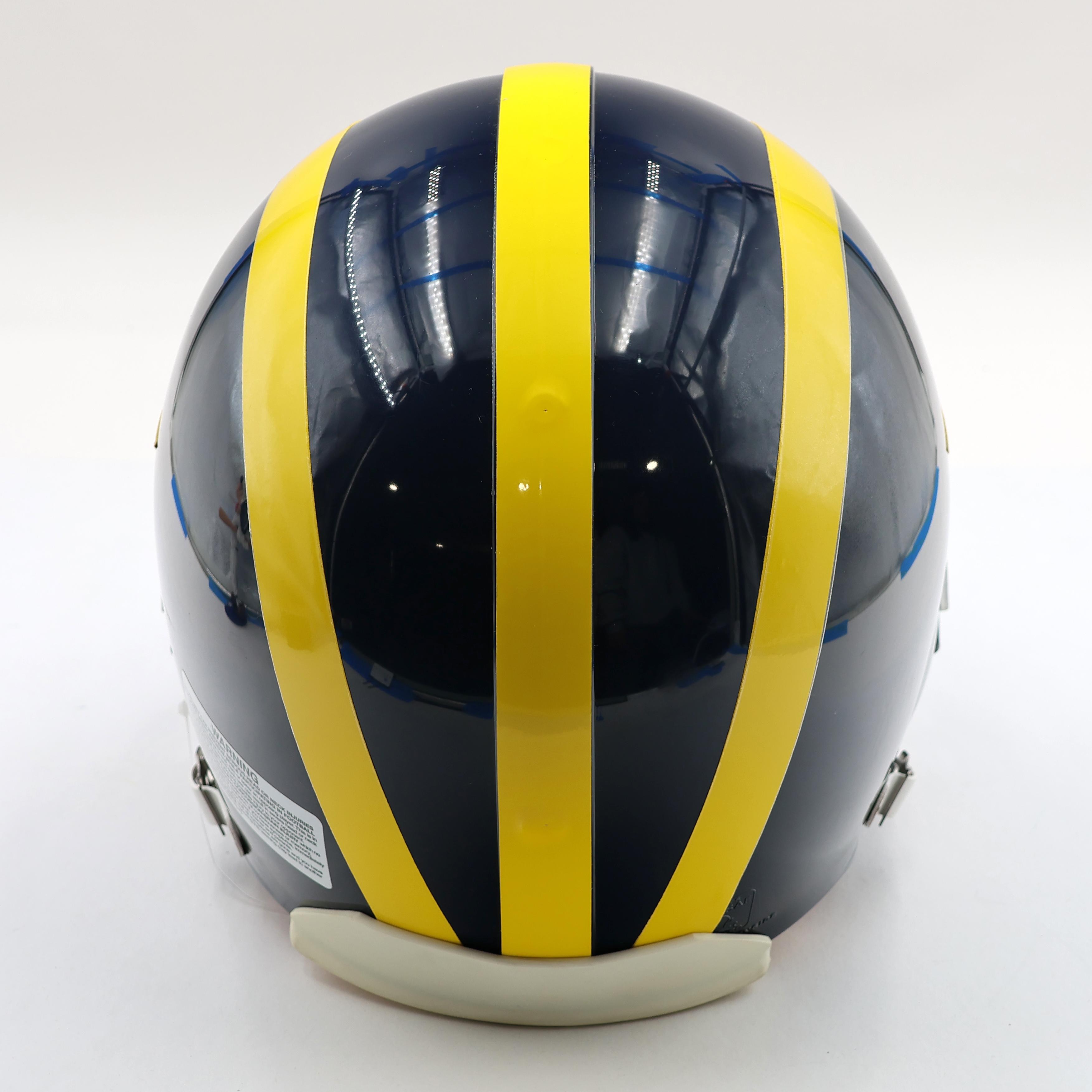 Michigan Wolverines Full-Size Authentic On-Field Helmet at PristineAuction.com Michigan Wolverines Full-Size Authentic On-Field Helmet at PristineAuction.com