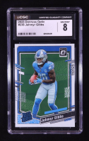 Jahmyr Gibbs 2023 Donruss Optic #236 RR RC (CGC 8) at PristineAuction.com