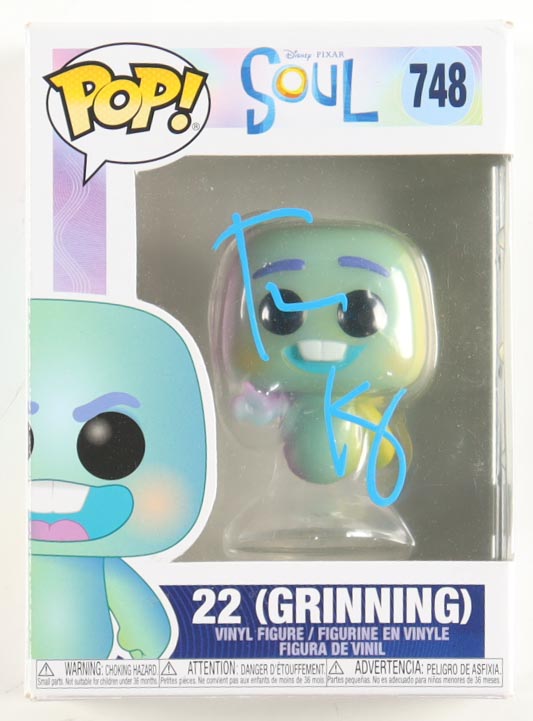 Tina Fey Signed "Soul" #748 22 (Grinning) Funko Pop! Vinyl Figure (Beckett) at PristineAuction.com Tina Fey Signed "Soul" #748 22 (Grinning) Funko Pop! Vinyl Figure (Beckett) at PristineAuction.com