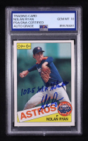 Nolan Ryan Signed 1985 O-Pee-Chee Inscribed "108.5 MPH Fastball" #63  (PSA | Autograph Graded PSA 10) at PristineAuction.com