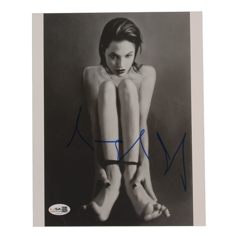Angelina Jolie Signed 8x10 Photo (JSA) at PristineAuction.com Angelina Jolie Signed 8x10 Photo (JSA) at PristineAuction.com