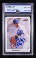 Nolan Ryan Signed 1990 Leaf #21 (PSA | Autograph Graded PSA 10) at PristineAuction.com