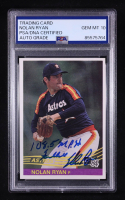 Nolan Ryan Signed 1984 Donruss Inscribed "108.5 MPH Fastball" #60 (PSA | Autograph Graded PSA 10) at PristineAuction.com