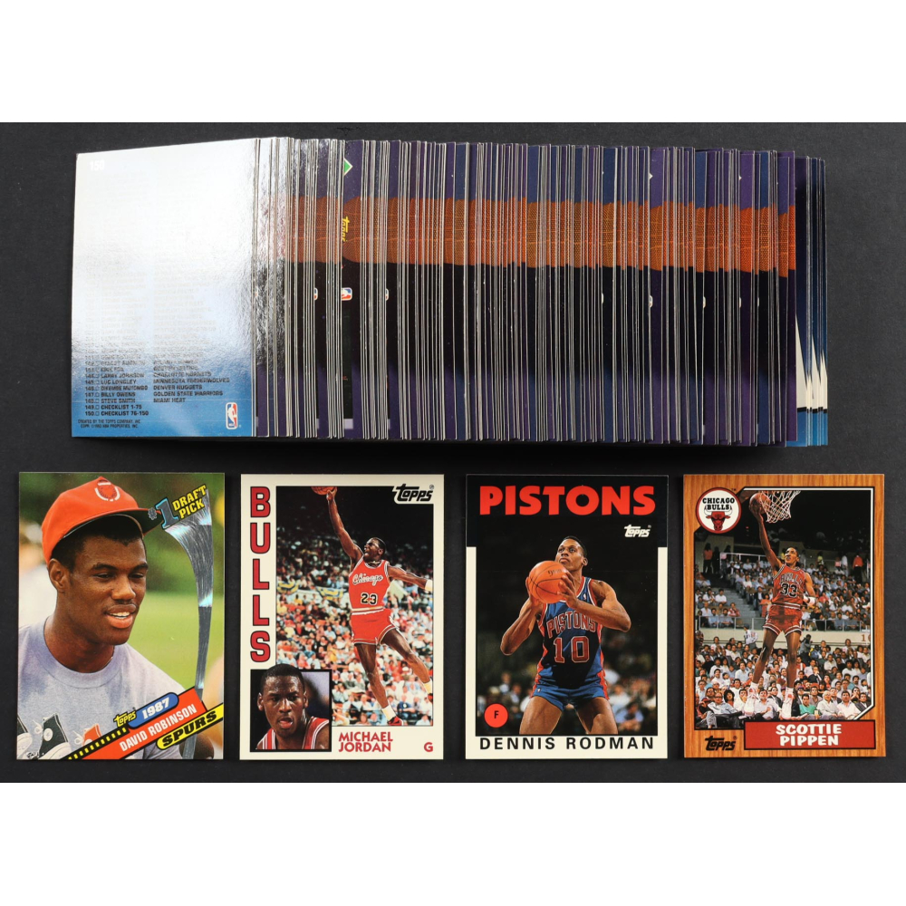 1992-93 Topps Archives Basketball Complete Set of (150) Cards With Michael Jordan #52, David Robinson #7, Dennis Rodman #86, Scottie Pippen #97 at PristineAuction.com