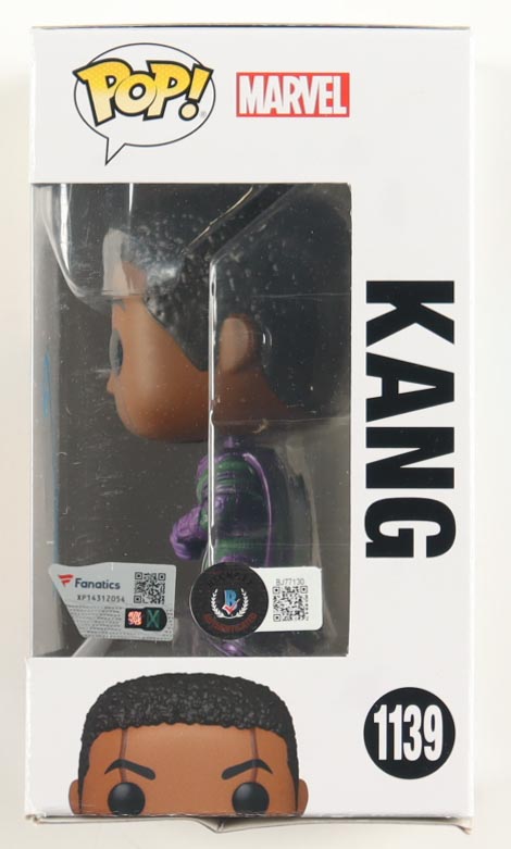 Jonathan Majors Signed "Ant-Man and the Wasp: Quantumania" #1139 Kang Funko Pop! Vinyl Figure (Beckett & Fanatics) at PristineAuction.com Jonathan Majors Signed "Ant-Man and the Wasp: Quantumania" #1139 Kang Funko Pop! Vinyl Figure (Beckett & Fanatics) at PristineAuction.com