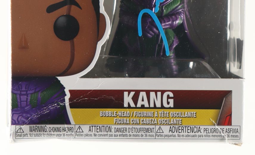 Jonathan Majors Signed "Ant-Man and the Wasp: Quantumania" #1139 Kang Funko Pop! Vinyl Figure (Beckett & Fanatics) at PristineAuction.com Jonathan Majors Signed "Ant-Man and the Wasp: Quantumania" #1139 Kang Funko Pop! Vinyl Figure (Beckett & Fanatics) at PristineAuction.com