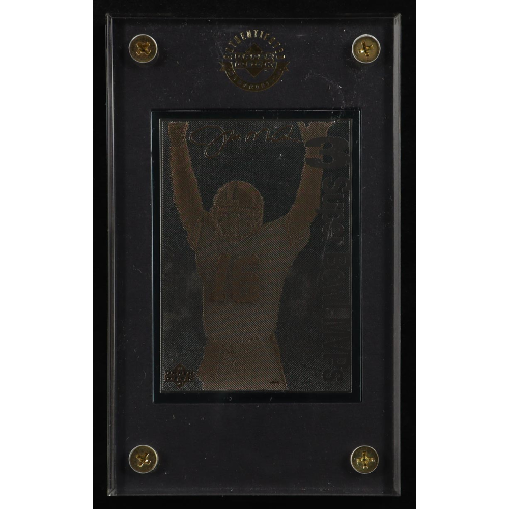 Joe Montana LE 1995 Upper Deck Gold & Silver 3x Super Bowl MVP #NNO #265/1995 at PristineAuction.com