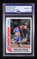 Nolan Ryan Signed 1981 Topps Highight Inscribed "The Ryan Express" #5 (PSA | Autograph Graded PSA 10) at PristineAuction.com