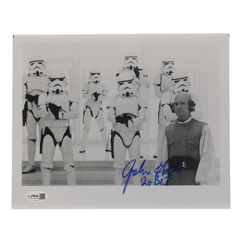 John Hollis Signed "STAR WARS" 8x10 Photo Inscribed "'Lobot" (JSA) at PristineAuction.com John Hollis Signed "STAR WARS" 8x10 Photo Inscribed "'Lobot" (JSA) at PristineAuction.com
