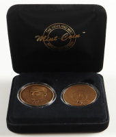 Roger Maris & Mark McGwire LE The Highland Mint "Home Run Heroes" Matched Number Solid Bronze (2) Medallion Set at PristineAuction.com