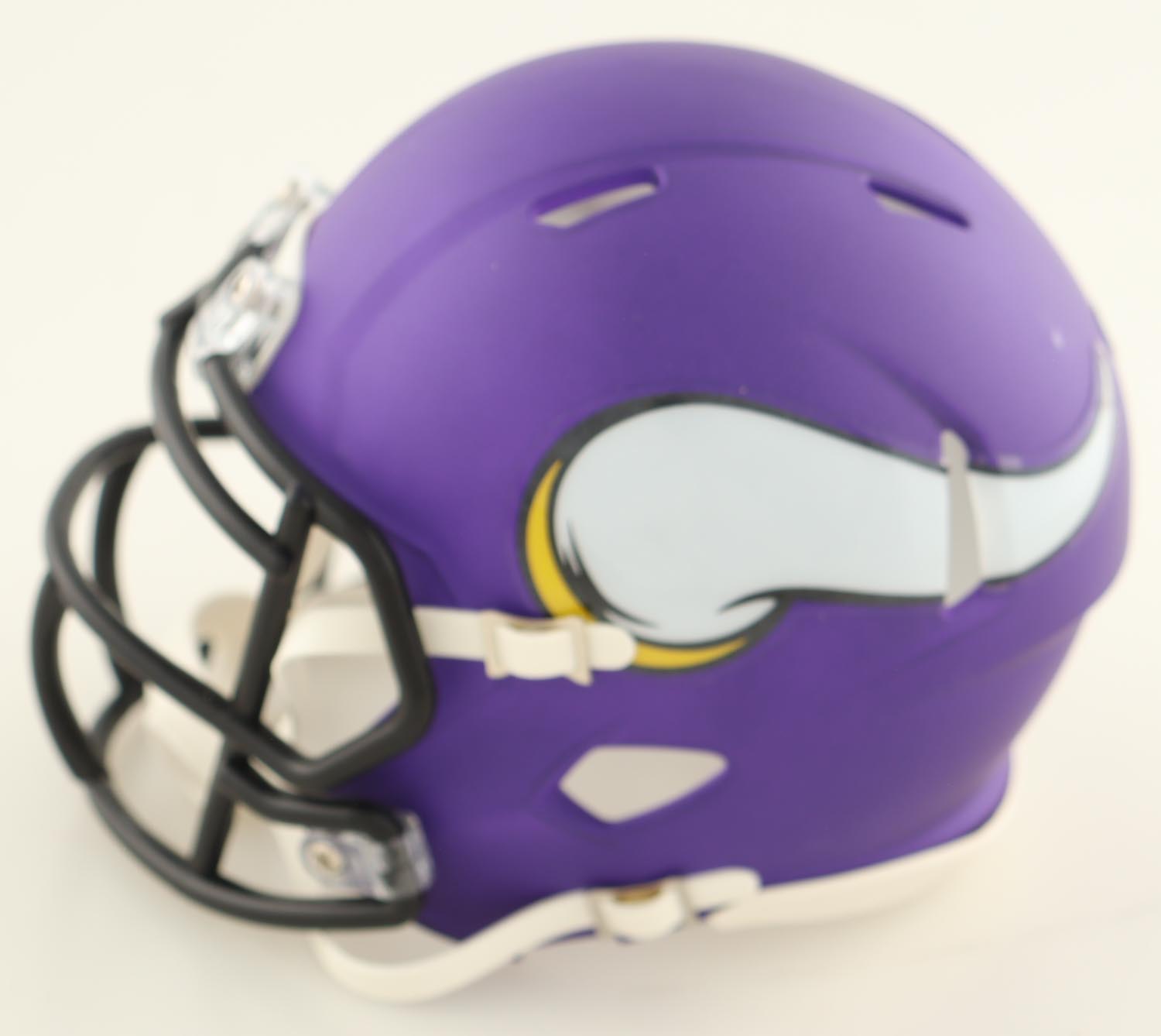 Justin Jefferson Signed Vikings Speed Mini Helmet (Fanatics) at PristineAuction.com Justin Jefferson Signed Vikings Speed Mini Helmet (Fanatics) at PristineAuction.com