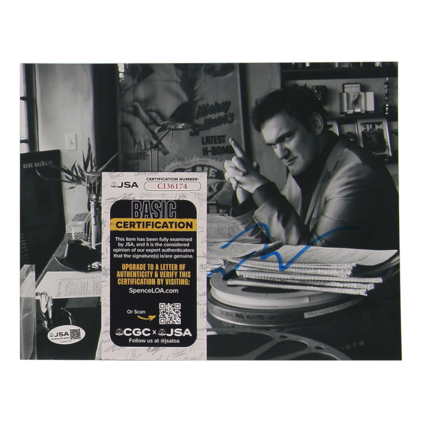 Quentin Tarantino Signed 8x10 Photo (JSA) at PristineAuction.com Quentin Tarantino Signed 8x10 Photo (JSA) at PristineAuction.com