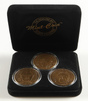 Wayne Gretzky, Michael Jordan & John Elway LE The Highland Mint "The Last Stars Of The Millennium" Matched Number Solid Bronze (3) Medallion Set at PristineAuction.com