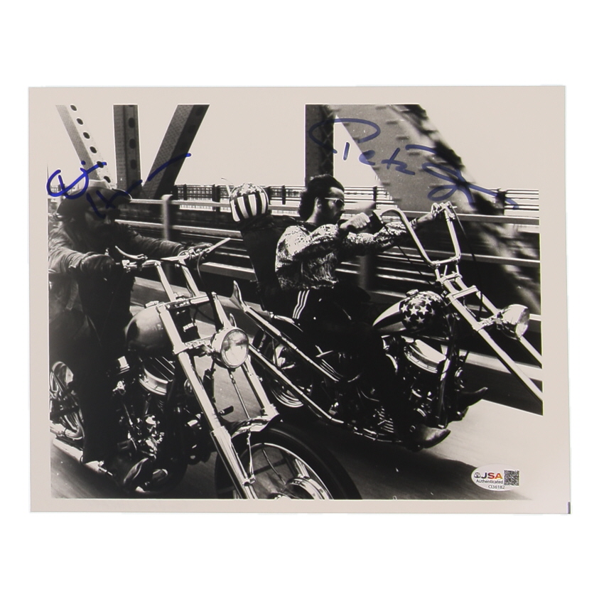 Peter Fonda & Dennis Hopper Signed "Easy Rider" 8x10 Photo (JSA) at PristineAuction.com Peter Fonda & Dennis Hopper Signed "Easy Rider" 8x10 Photo (JSA) at PristineAuction.com