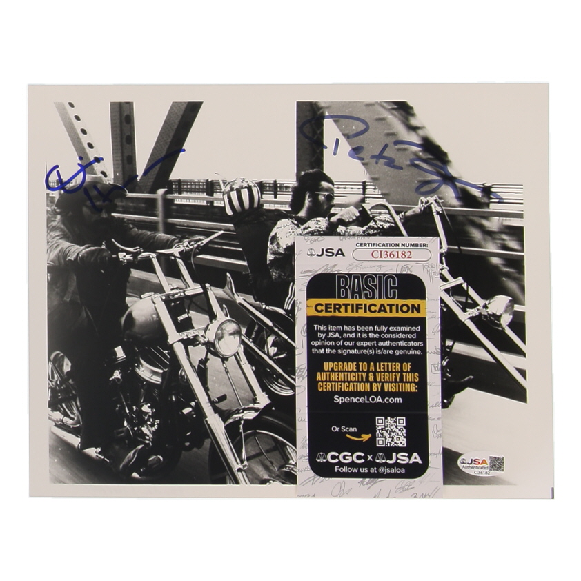 Peter Fonda & Dennis Hopper Signed "Easy Rider" 8x10 Photo (JSA) at PristineAuction.com Peter Fonda & Dennis Hopper Signed "Easy Rider" 8x10 Photo (JSA) at PristineAuction.com