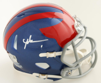 Malik Nabers Signed Giants 2024 Alternate Speed Mini Helmet (Fanatics) at PristineAuction.com
