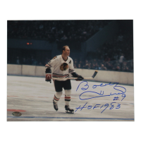 Bobby Hull Signed Blackhawks 8x10 Photo Inscribed "HOF 1983" (Schwartz) at PristineAuction.com