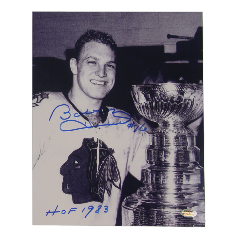 Bobby Hull Signed Blackhawks 8x10 Photo Inscribed "HOF 1983" (Schwartz) at PristineAuction.com Bobby Hull Signed Blackhawks 8x10 Photo Inscribed "HOF 1983" (Schwartz) at PristineAuction.com