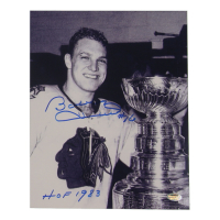 Bobby Hull Signed Blackhawks 8x10 Photo Inscribed "HOF 1983" (Schwartz) at PristineAuction.com