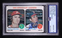 Nolan Ryan Signed 1973 Topps Strikeout Leaders With Steve Carlton #67 (PSA | Autograph Graded PSA 10) at PristineAuction.com