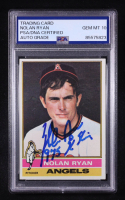 Nolan Ryan Signed 1976 Topps Inscribed "1975 K King" #330 (PSA | Autograph Graded PSA 10) at PristineAuction.com