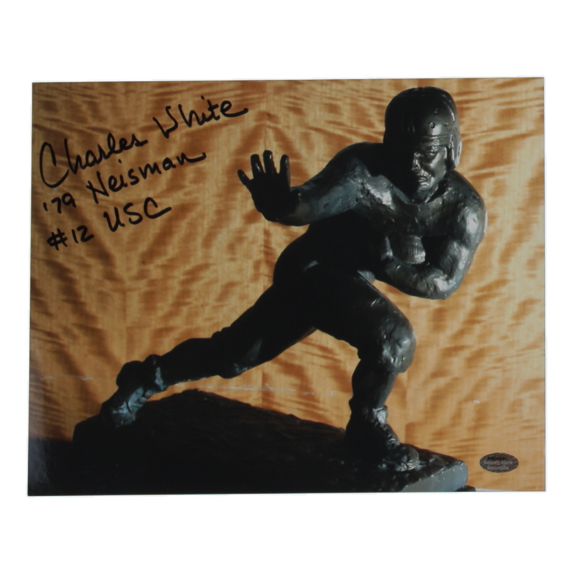 Charles White Signed USC Trojans 8x10 Photo Inscribed "'79 Heisman" & "USC" (Schwartz) at PristineAuction.com Charles White Signed USC Trojans 8x10 Photo Inscribed "'79 Heisman" & "USC" (Schwartz) at PristineAuction.com