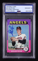 Nolan Ryan Signed 1975 Topps Mini #500 (PSA | Autograph Graded PSA 10) at PristineAuction.com