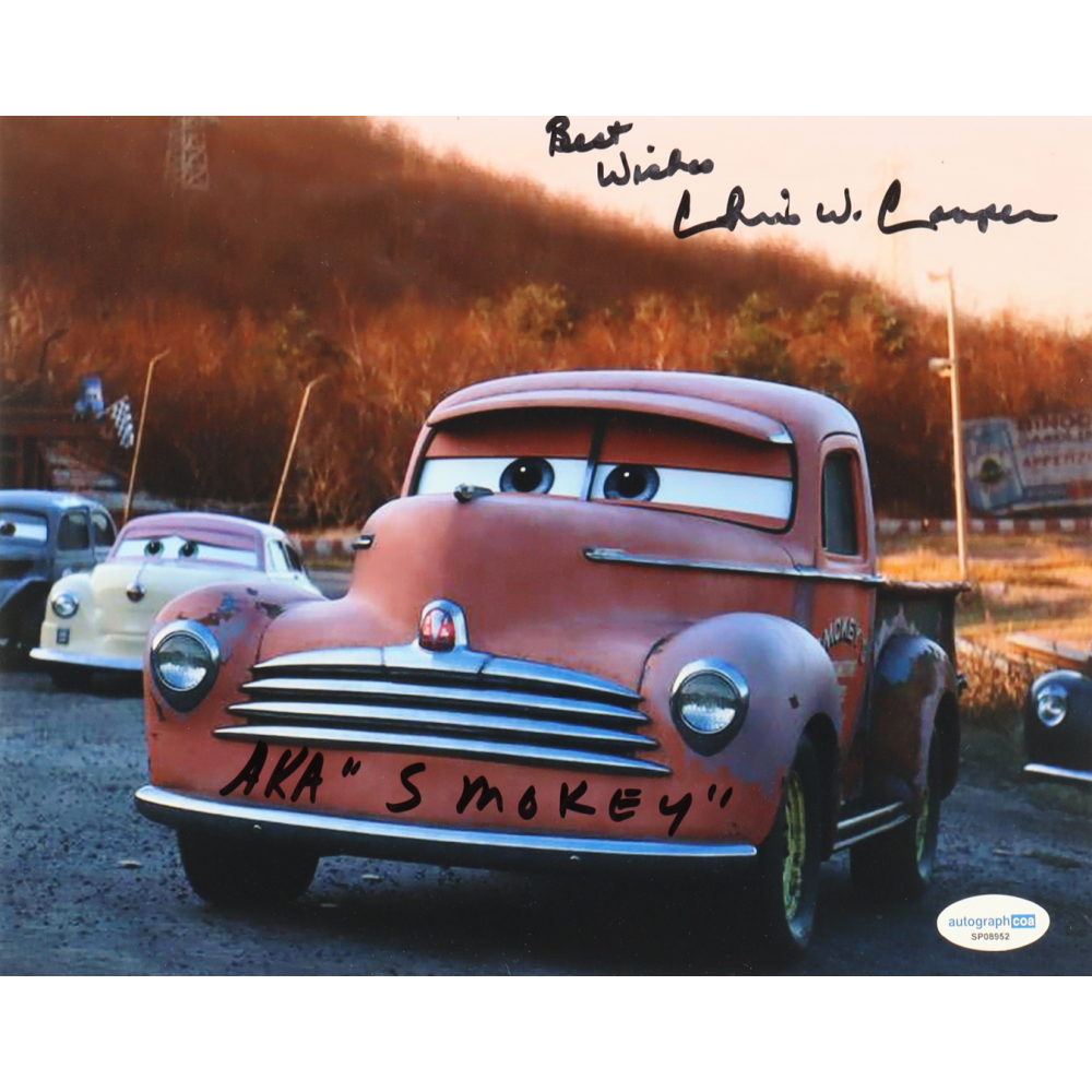 Chris Cooper Signed "Cars 3" 8x10 Photo Inscribed "Best Wishes" & "AKA 'Smokey'" (ACOA) at PristineAuction.com