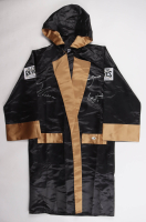 Julio Cesar Chavez, Marco Barrera & Erik Morales Signed Cleto Reyes Boxing Robe (JSA) at PristineAuction.com