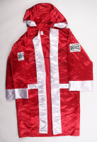 Julio Cesar Chavez, Marco Barrera & Erik Morales Signed Cleto Reyes Boxing Robe (JSA) at PristineAuction.com