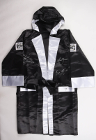 Julio Cesar Chavez, Marco Barrera & Erik Morales Signed Cleto Reyes Boxing Robe (JSA) at PristineAuction.com