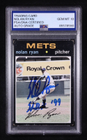 Nolan Ryan Signed 1971 Topps Inscribed "HOF 99" #513 (PSA | Autograph Graded PSA 10) at PristineAuction.com