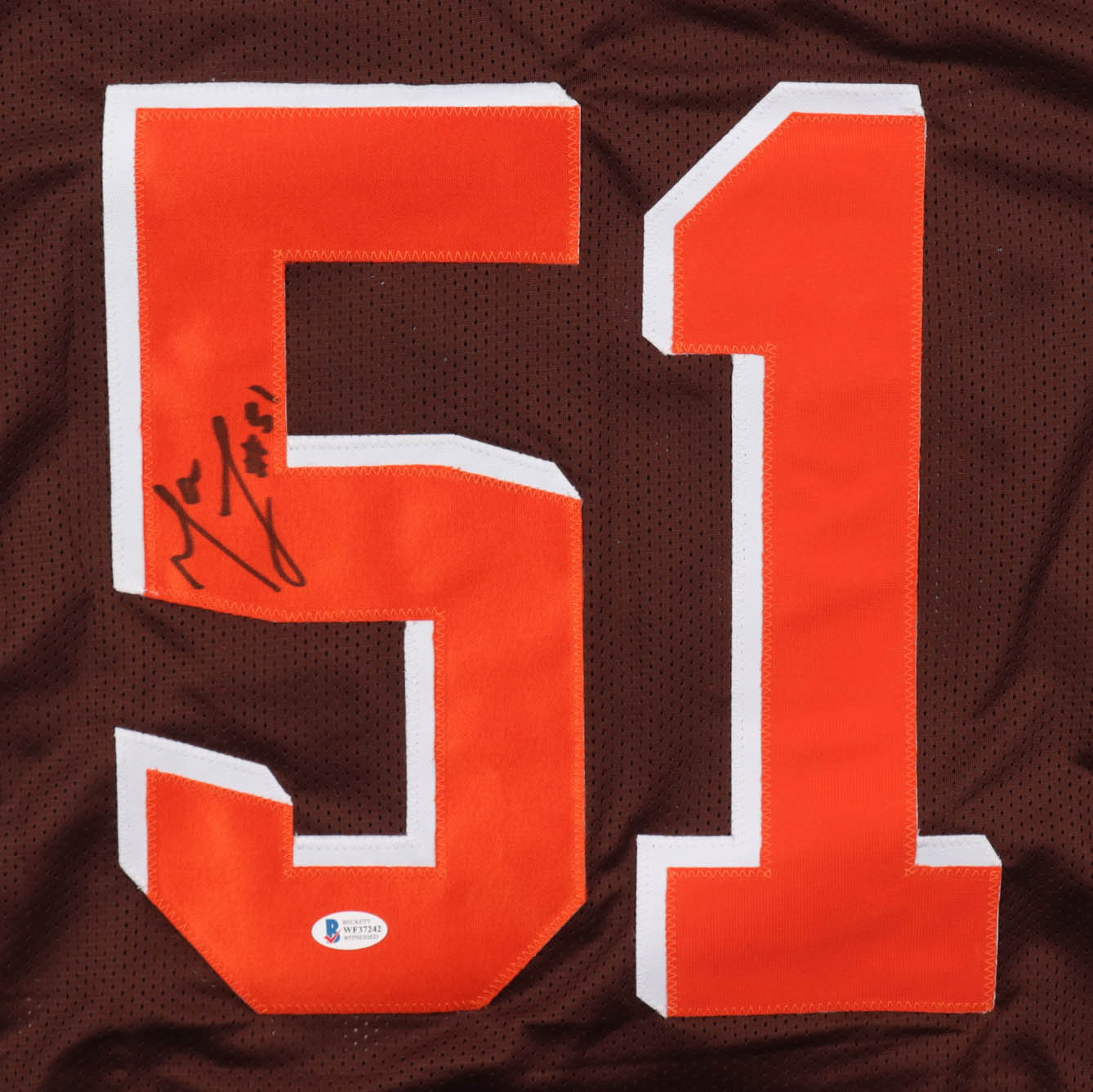 Mack Wilson Signed Jersey (Beckett) at PristineAuction.com Mack Wilson Signed Jersey (Beckett) at PristineAuction.com