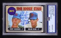 Nolan Ryan Signed 1968 Topps Rookie Stars Inscribed "324 Wins 5,714 K'S And 7 No-Hitters" #177 RC (PSA | Autograph Graded PSA 10) at PristineAuction.com