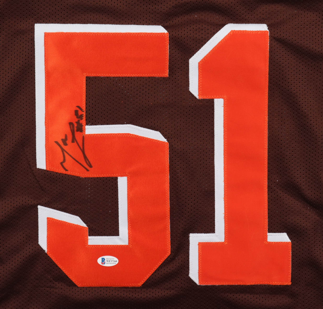 Mack Wilson Signed Jersey (Beckett) at PristineAuction.com Mack Wilson Signed Jersey (Beckett) at PristineAuction.com