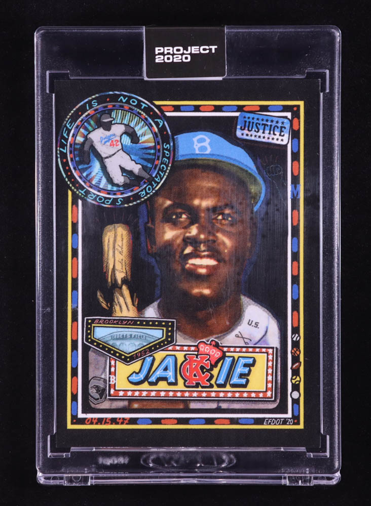 Jackie Robinson 2020 Topps Project 2020 #114 Efdot at PristineAuction.com Jackie Robinson 2020 Topps Project 2020 #114 Efdot at PristineAuction.com
