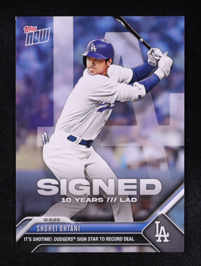 Shohei Ohtani 2023 Topps Now Offseason #OS21 at PristineAuction.com Shohei Ohtani 2023 Topps Now Offseason #OS21 at PristineAuction.com