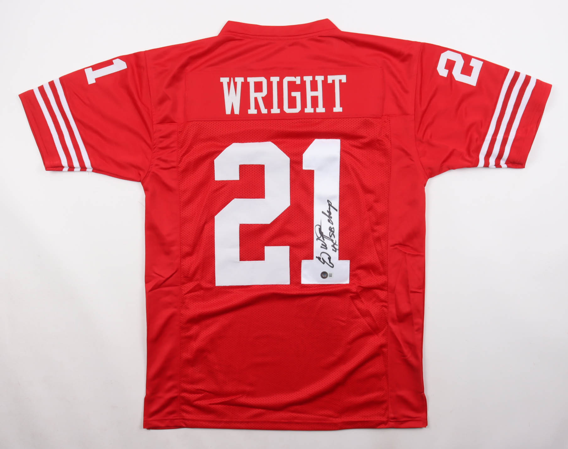Eric Wright Signed Jersey Inscribed "4x SB Champs" (Beckett) at PristineAuction.com Eric Wright Signed Jersey Inscribed "4x SB Champs" (Beckett) at PristineAuction.com