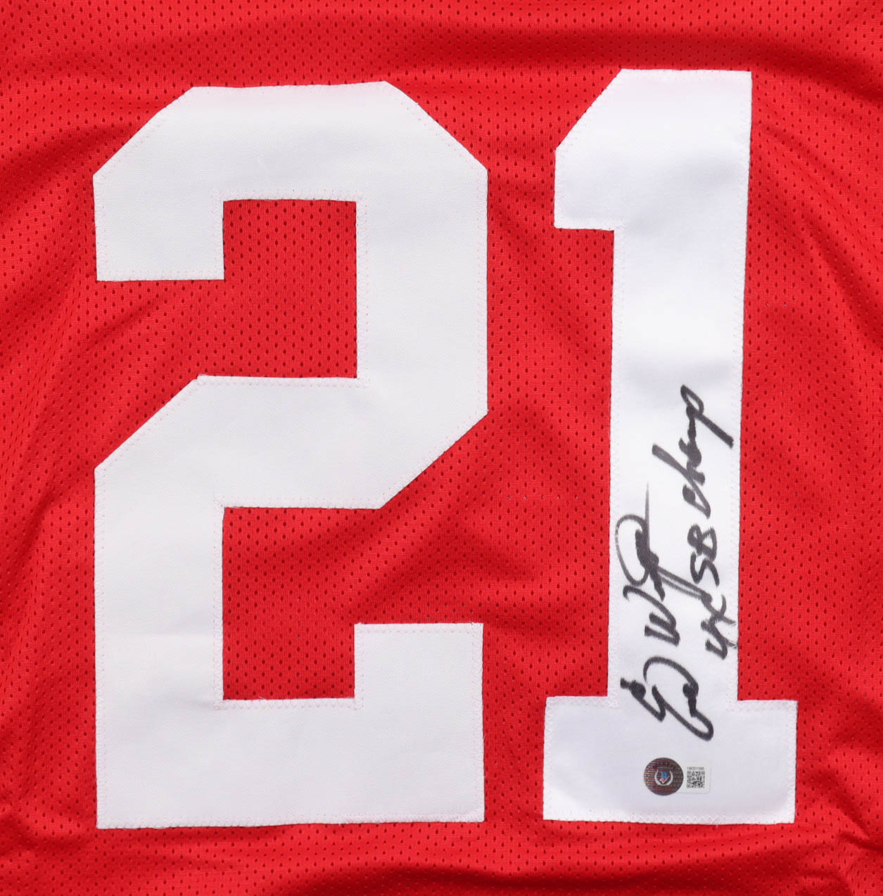 Eric Wright Signed Jersey Inscribed "4x SB Champs" (Beckett) at PristineAuction.com Eric Wright Signed Jersey Inscribed "4x SB Champs" (Beckett) at PristineAuction.com