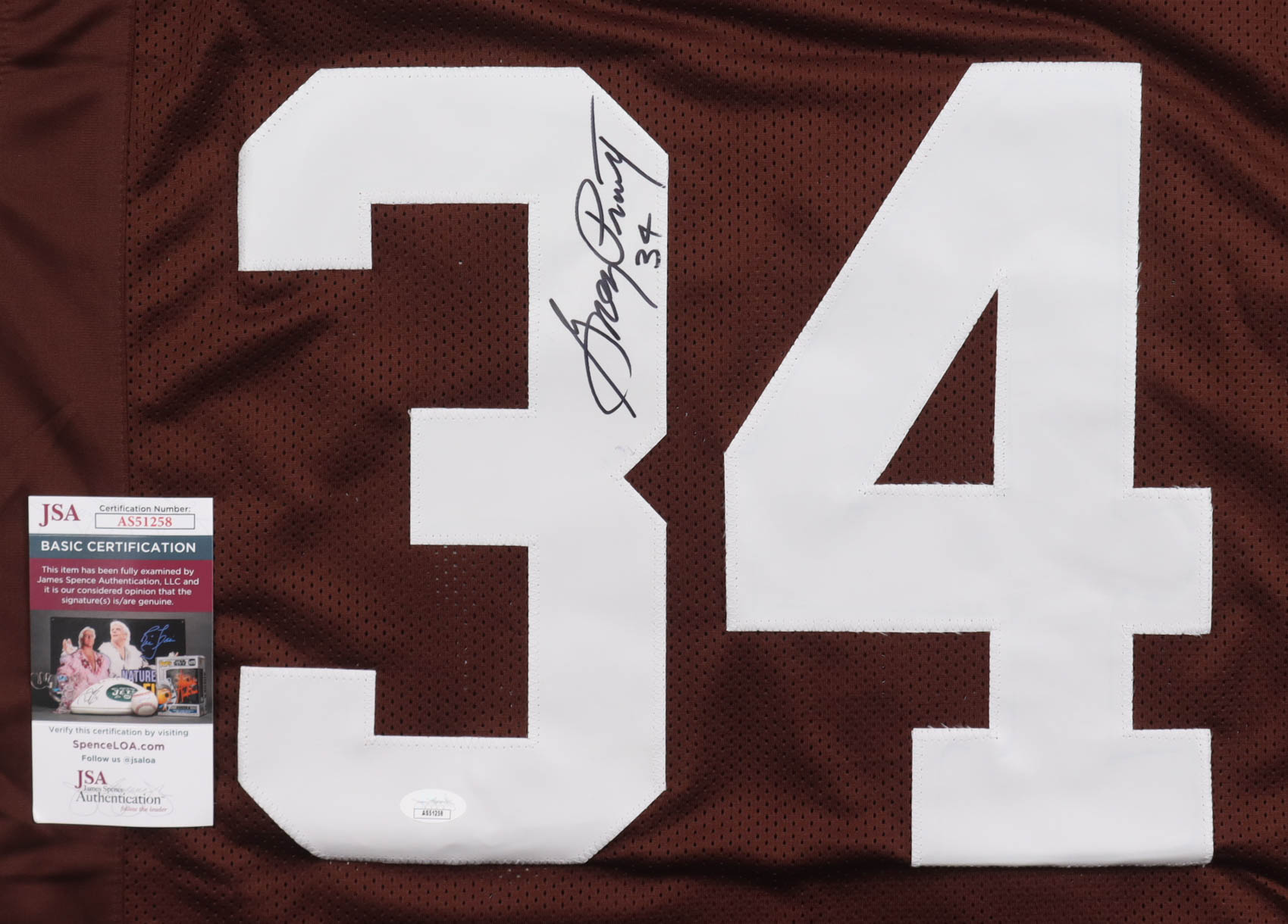 Greg Pruitt Signed Jersey (JSA) at PristineAuction.com Greg Pruitt Signed Jersey (JSA) at PristineAuction.com